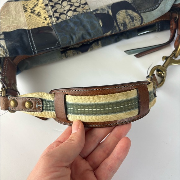 Coach 2006 Y2K Patchwork Denim Hobo Bag - Picture 4 of 8